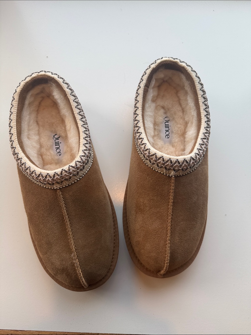 Quince Women's  Australian Shearling  Clog Slippers  Pecan 8